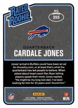 2016 Donruss - Stat Line Season #355 Cardale Jones Back