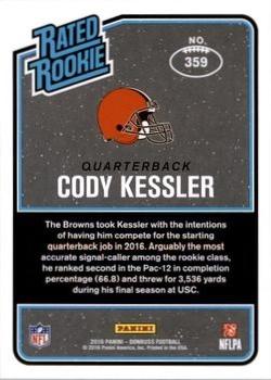 2016 Donruss - Stat Line Season #359 Cody Kessler Back