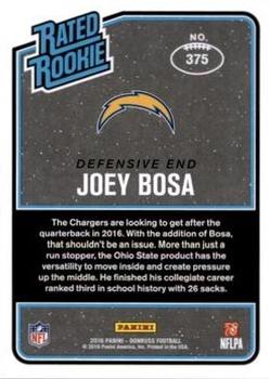 2016 Donruss - Stat Line Season #375 Joey Bosa Back