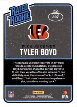 2016 Donruss - Stat Line Season #397 Tyler Boyd Back