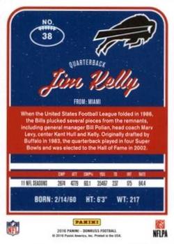2016 Donruss - Stat Line Years #38 Jim Kelly Back