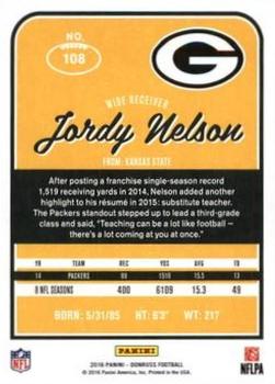 2016 Donruss - Stat Line Years #108 Jordy Nelson Back