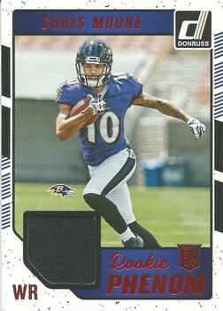 2016 Donruss - Rookie Phenom Jersey Relics Red Foil #2 Chris Moore Front