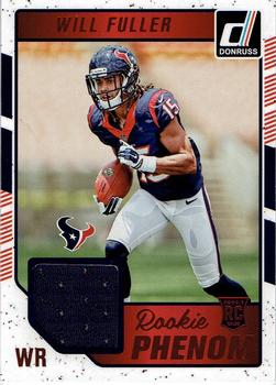 2016 Donruss - Rookie Phenom Jersey Relics Red Foil #18 Will Fuller Front