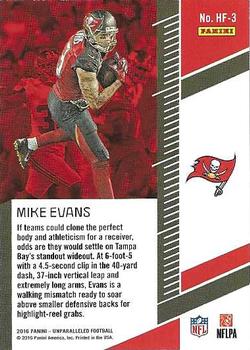 2016 Panini Unparalleled - High Flyers Red #HF-3 Mike Evans Back