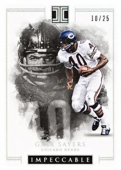 2016 Panini Impeccable - Silver #22 Gale Sayers Front