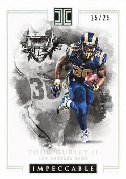 2016 Panini Impeccable - Silver #72 Todd Gurley II Front