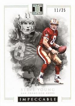 2016 Panini Impeccable - Silver #81 Steve Young Front