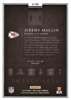 2016 Panini Impeccable - Gold #24 Jeremy Maclin Back