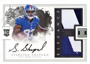 2016 Panini Impeccable - Elegance Rookie Helmet and Nameplate Autographs #161 Sterling Shepard Front