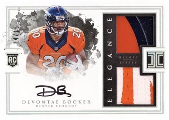 2016 Panini Impeccable - Elegance Rookie Helmet and Nameplate Autographs #182 Devontae Booker Front