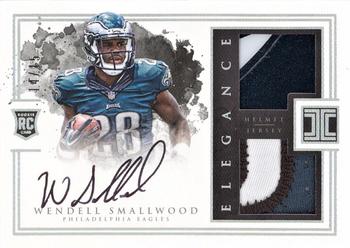 2016 Panini Impeccable - Elegance Rookie Helmet and Nameplate Autographs #186 Wendell Smallwood Front