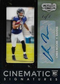 2016 Panini Gala - Cinematic Rookie Signatures Midnight #CRS-CM Chris Moore Front
