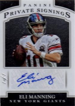 2015 Panini Super Bowl XLIX Private Signings - Private Signings Foil #EM Eli Manning Front