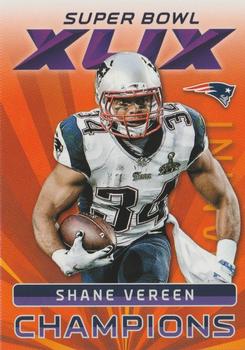 2015 Panini Super Bowl XLIX New England Patriots #3 Shane Vereen Front