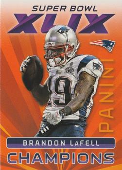 2015 Panini Super Bowl XLIX New England Patriots #8 Brandon LaFell Front