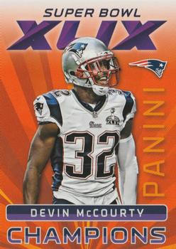 2015 Panini Super Bowl XLIX New England Patriots #13 Devin McCourty Front