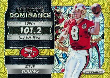2016 Panini Prizm - Decade of Dominance Gold Mojo #3 Steve Young Front