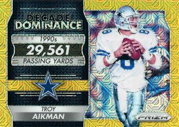 2016 Panini Prizm - Decade of Dominance Gold Mojo #4 Troy Aikman Front
