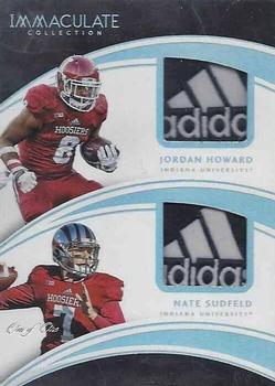 2016 Panini Immaculate Collection Collegiate - Combos Tags #31 Nate Sudfeld / Jordan Howard Front