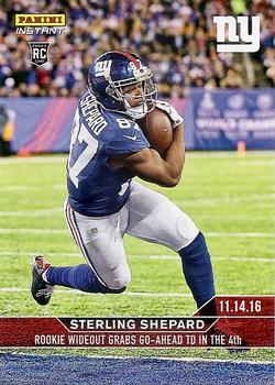 2016 Panini Instant #215 Sterling Shepard Front