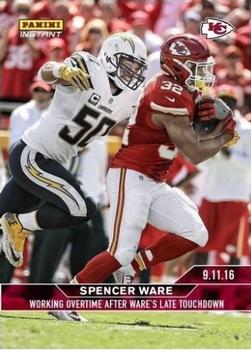 2016 Panini Instant #16 Spencer Ware Front