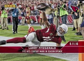 2016 Panini Instant #24 Larry Fitzgerald Front