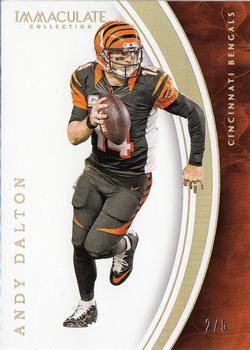 2016 Panini Immaculate Collection - Gold #6 Andy Dalton Front