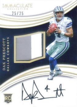2016 Panini Immaculate Collection - Gold #107 Dak Prescott Front