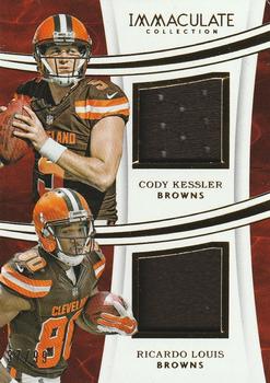 2016 Panini Immaculate Collection - Immaculate Dual Jerseys #KC Cody Kessler / Ricardo Louis Front