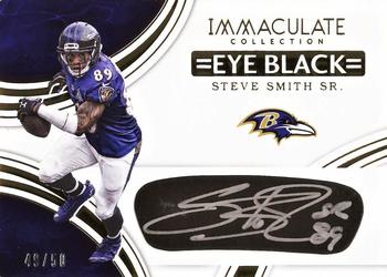 2016 Panini Immaculate Collection - Immaculate Eye Black Autographs #SS Steve Smith Sr. Front