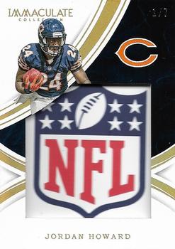 2016 Panini Immaculate Collection - Immaculate Locker Nameplate #GL-JH Jordan Howard Front