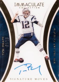 2016 Panini Immaculate Collection - Signature Moves #TB Tom Brady Front