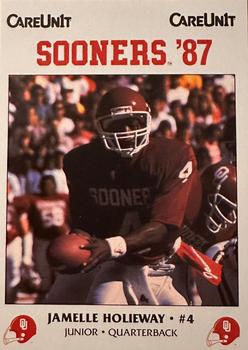 1987 Oklahoma Sooners Police #NNO Jamelle Holieway Front