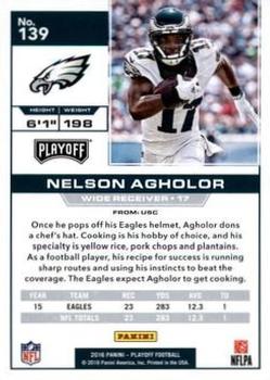 2016 Panini Playoff - Goal Line #139 Nelson Agholor Back