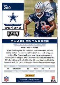 2016 Panini Playoff - 1st Down #260 Charles Tapper Back