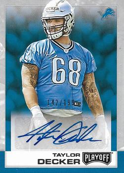 2016 Panini Playoff - Rookie Signatures #51 Taylor Decker Front