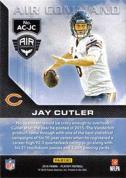 2016 Panini Playoff - Air Command #AC-JC Jay Cutler Back