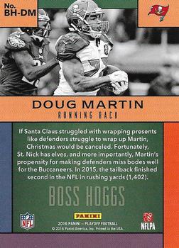 2016 Panini Playoff - Boss Hoggs #BH-DM Doug Martin Back