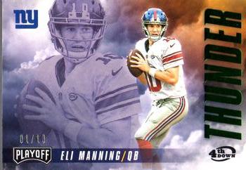 2016 Panini Playoff - Thunder and Lightning 4th Down #TL-MB Eli Manning / Odell Beckham Jr. Front