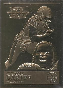 2006 The Danbury Mint Super Bowl XL Champion 22Kt Gold #NNO Tyrone Carter Front
