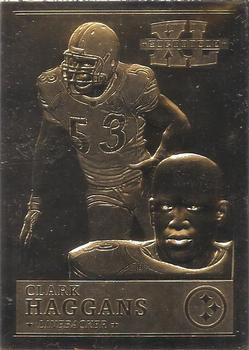 2006 The Danbury Mint Super Bowl XL Champion 22Kt Gold #NNO Clark Haggans Front