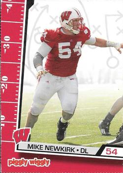 2007 Wisconsin Badgers Program Cards #NNO Mike Newkirk Front