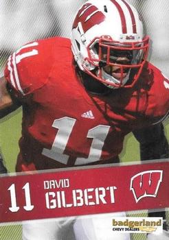 2011 Wisconsin Badgers Program Cards #NNO David Gilbert Front