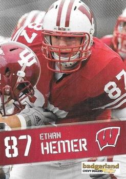 2011 Wisconsin Badgers Program Cards #NNO Ethan Hemer Front