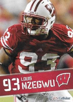 2011 Wisconsin Badgers Program Cards #NNO Louis Nzegwu Front