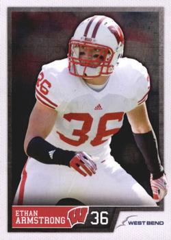 2012 Wisconsin Badgers Program Cards #NNO Ethan Armstrong Front