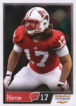 2012 Wisconsin Badgers Program Cards #NNO A.J. Fenton Front