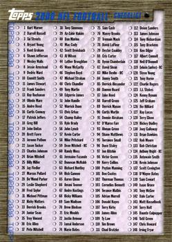 2000 Topps - Checklists #1 Checklist: 1-292 Front