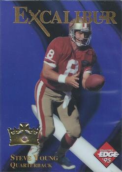 1995 Collector's Edge Excalibur - 22K Ruby Redemption #1 Steve Young Front